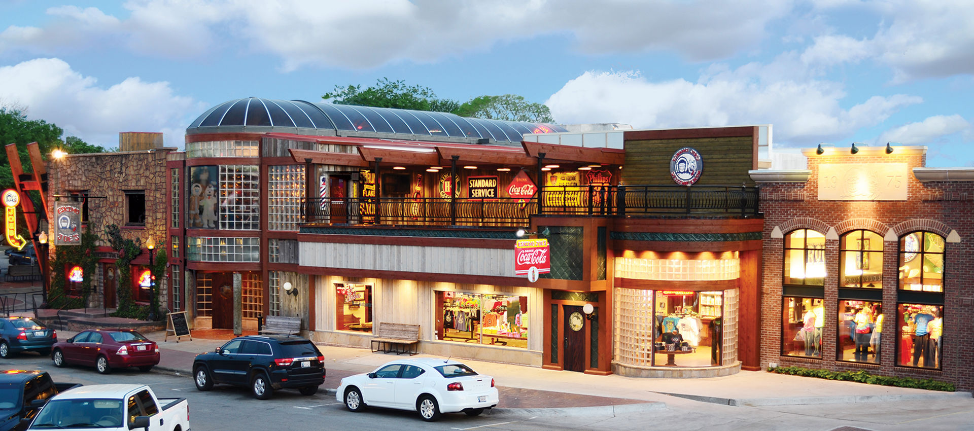 Contemporary Eskimo Joe's and clothing store